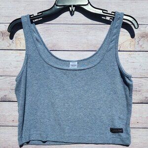Calvin Klein Sleepwear XL Gray Blue Crop Tank Top